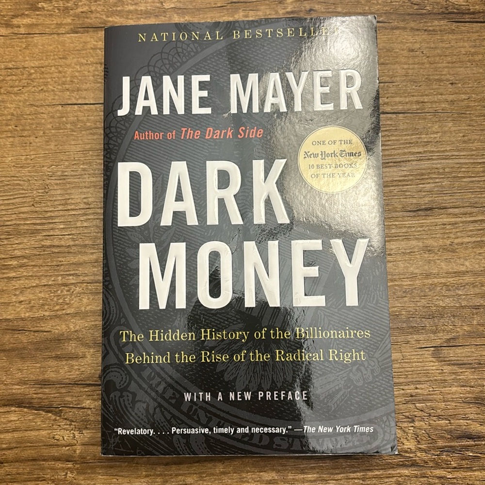 ⭐️4 for 15$⭐️ “Dark Money” book by Jane Mayer